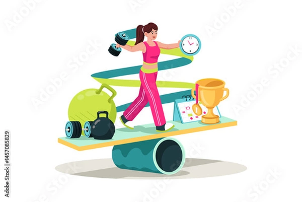 Obraz GYM  illustration