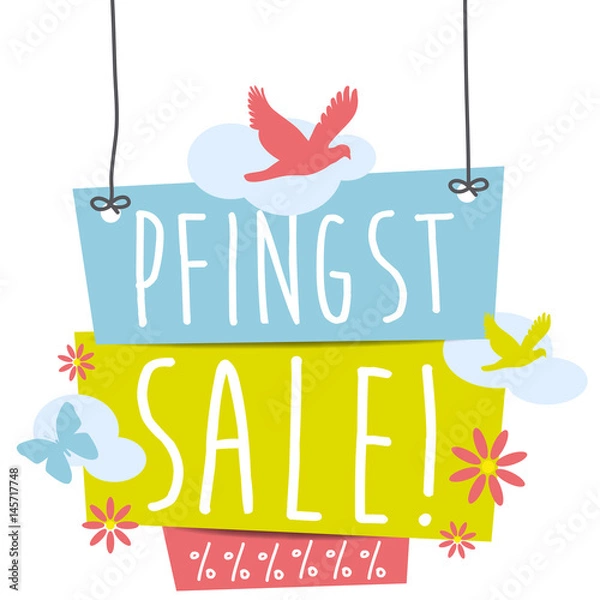 Obraz Pfingstsale! Button, Icon