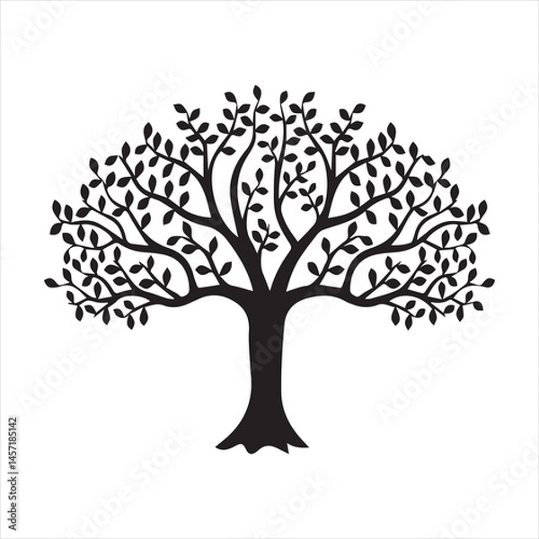 Fototapeta vector tree silhouette