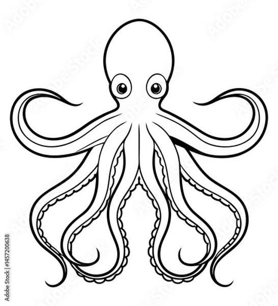 Obraz Octopus Sketch
