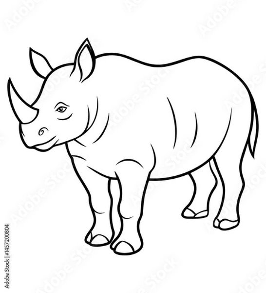 Obraz Rhinoceros Sketch