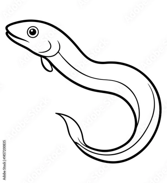 Obraz Eel Sketch