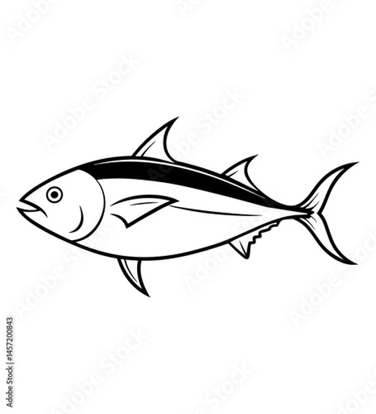 Obraz Tuna Fish Sketch