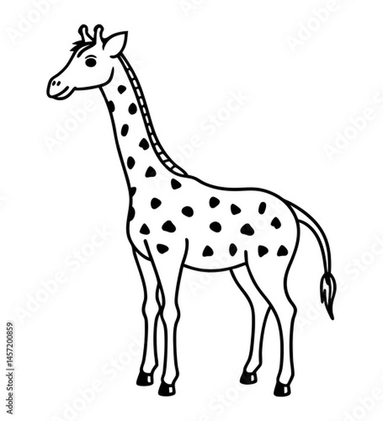 Fototapeta Giraffe Sketch