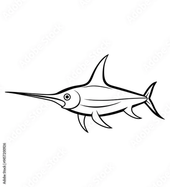Obraz Swordfish Sketch