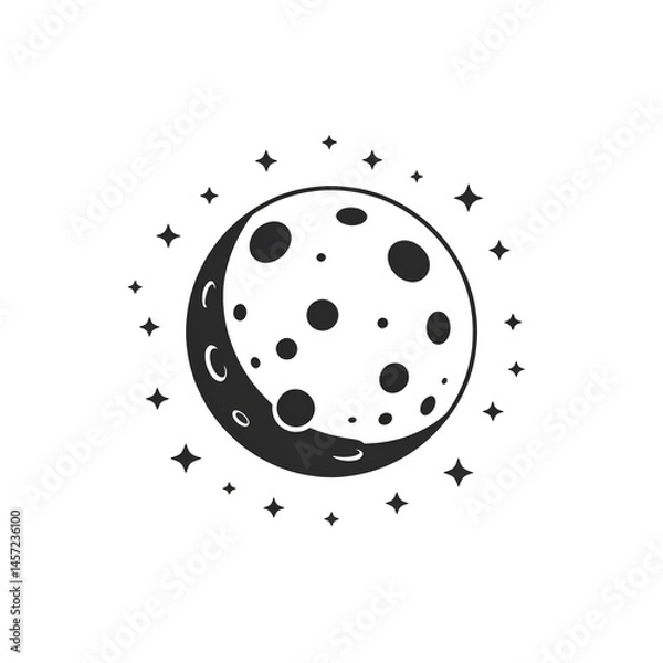 Obraz Planet icon on white background