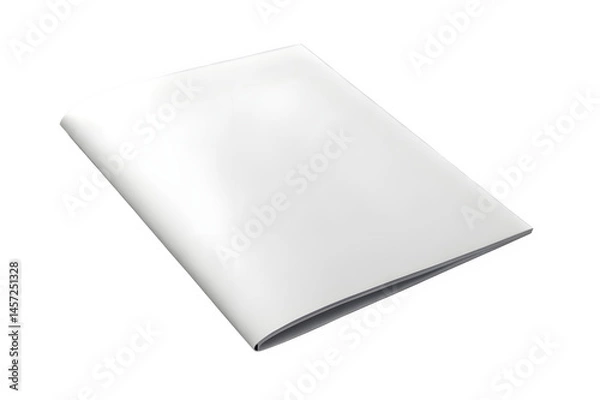 Fototapeta Blank White Softcover Magazine Mockup, Brochure Template