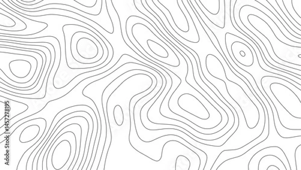 Obraz Topographic map background. Grid map. Modern design with White background with topographic wavy pattern design.