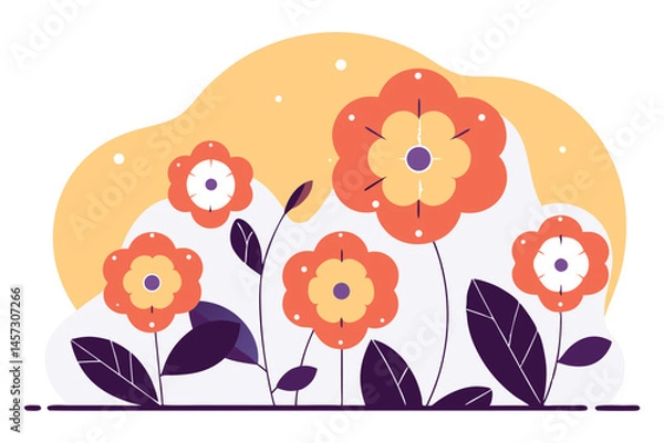 Fototapeta Semi-transparent round petals like layered soap bubbles.