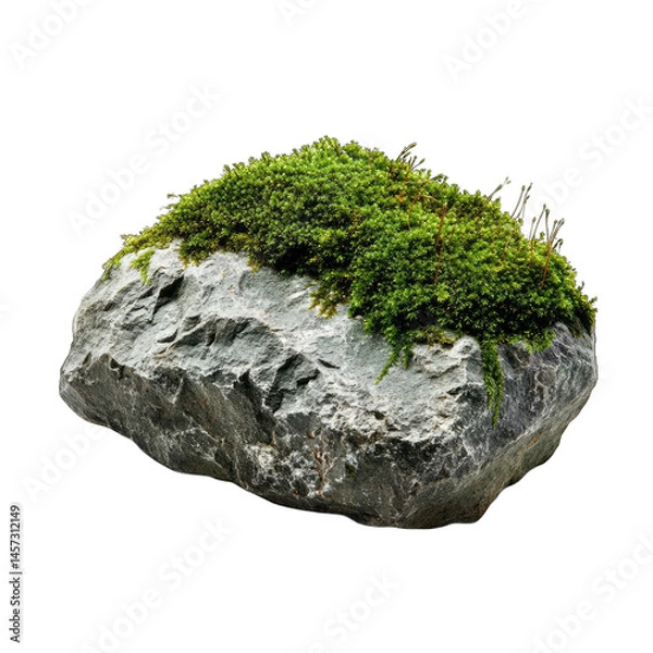 Obraz Mossy Rock Texture Nature Stone Image for Design