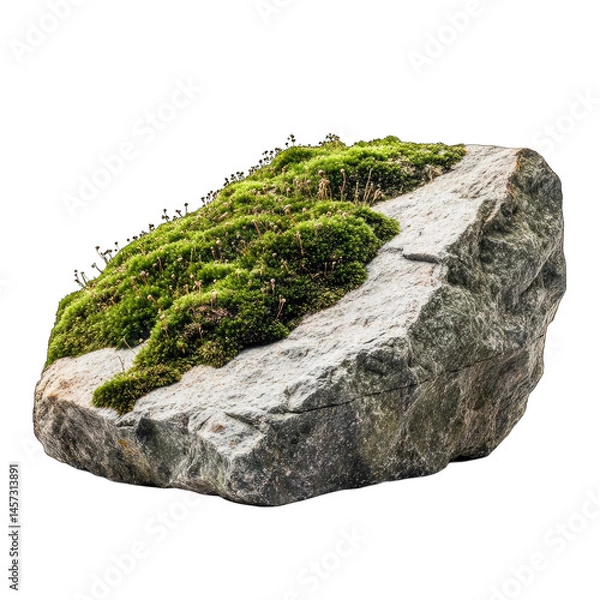Obraz Mossy Rock Texture Nature Stone Image for Design
