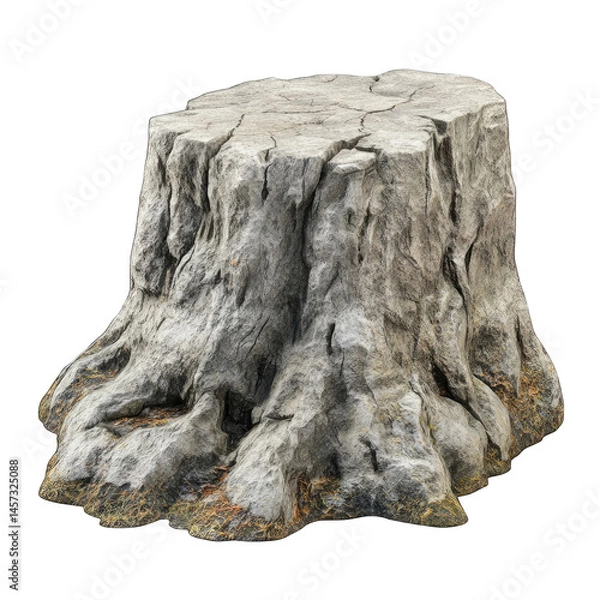 Obraz Tree Stump isolated on transparent background