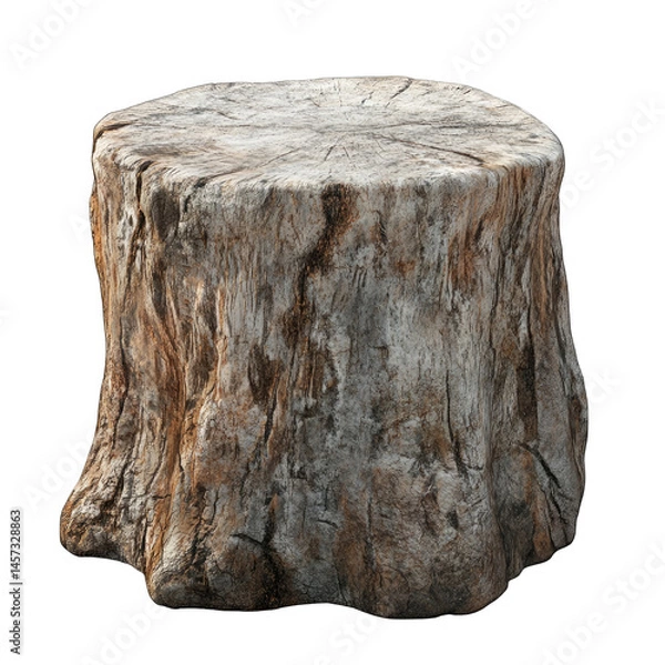 Fototapeta Tree Stump isolated on transparent background