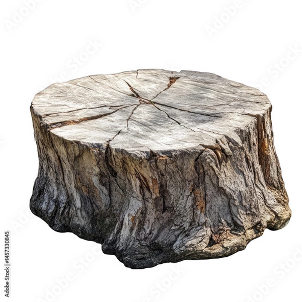 Obraz Tree Stump isolated on transparent background