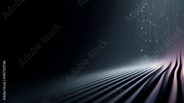 Fototapeta Code Fade: Minimalist Tech Aesthetic. Generative AI