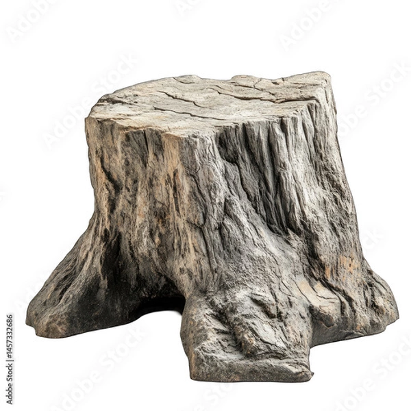 Obraz Tree Stump isolated on transparent background