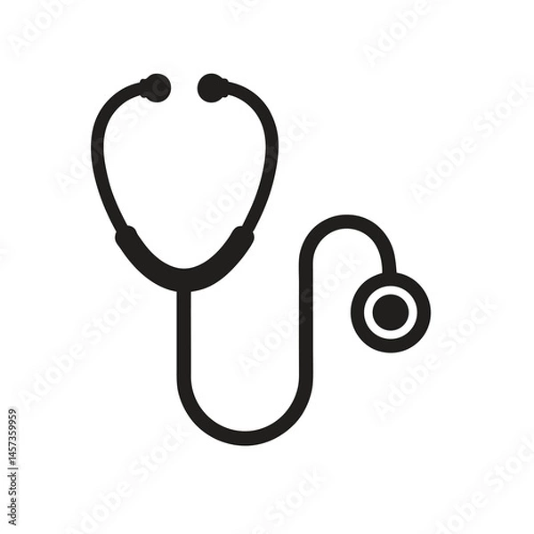 Obraz stethoscope on white background