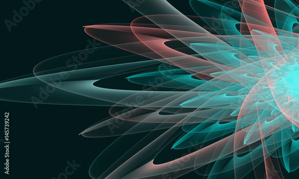 Obraz Abstract atom, science, physics