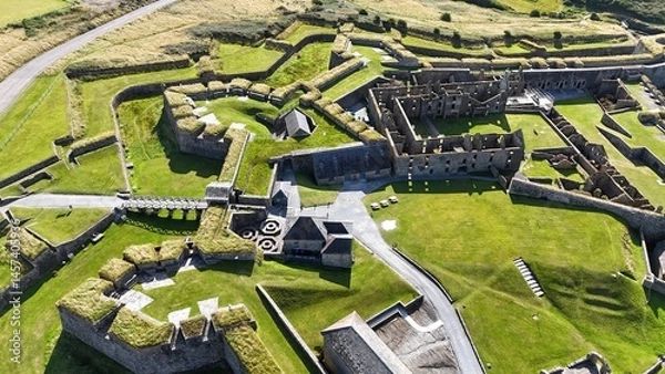 Fototapeta survol de la baie de Kinsale en Irlande près de Cork