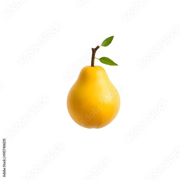 Fototapeta pear on white background