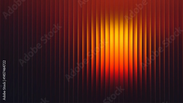 Obraz Summer sunset vibrant gradient radiant with fractal glass effect. Endless summer dreams. Golden hour in glowing art. Fiery summer sunset captured in glowing lines. Feel the heat of summer. Vector