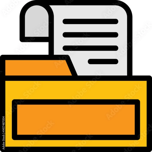 Fototapeta News Archive Line Filled Icon