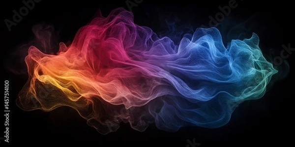 Fototapeta rainbow gradient mesh abstract rainbow gradient mesh with fluid movement