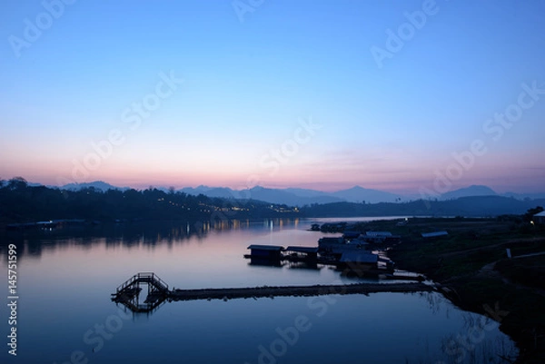 Obraz Daybreak on the river