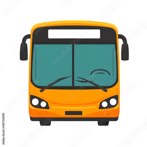Fototapeta Bus simple icon. Vector --v 6.1 --s 750 --raw