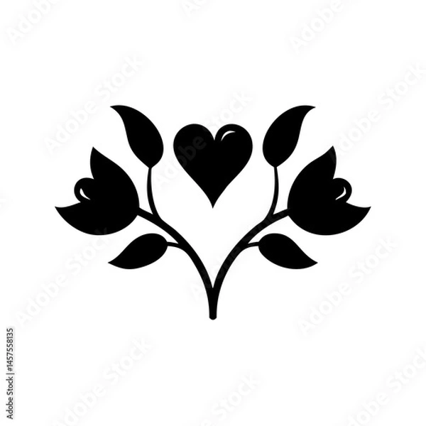 Obraz Tulip Heart Floral Element