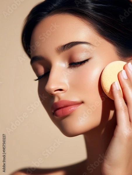 Obraz makeup sponge blending foundation cheek skin