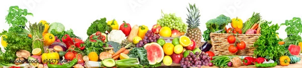 Obraz Tło warzywa i owoce