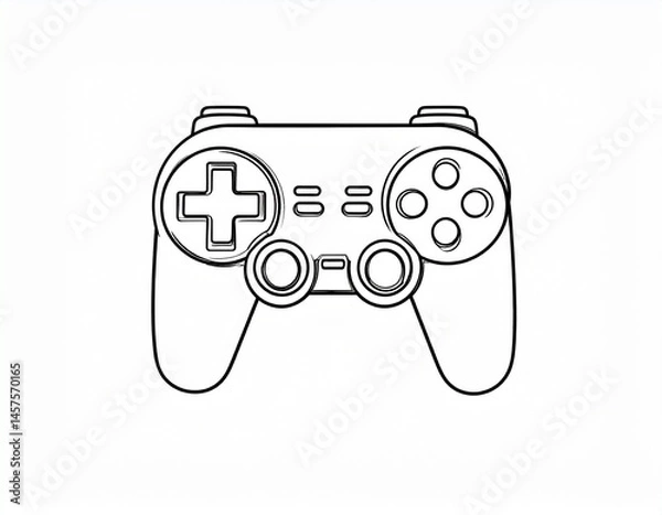 Obraz video game controller icon. generated ai