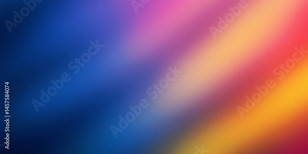 Fototapeta Colorful Diagonal Gradient with Blue and Yellow Tones