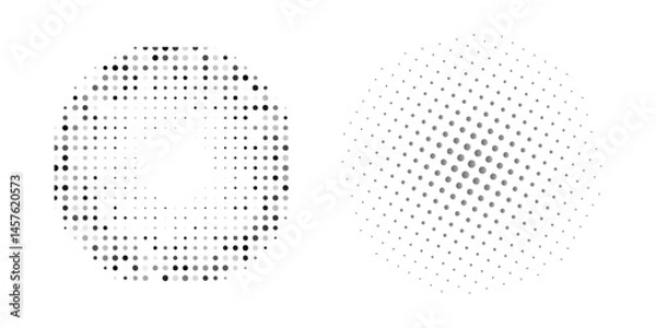 Fototapeta Dot white gray wave light technology texture background. Abstract big data digital concept.