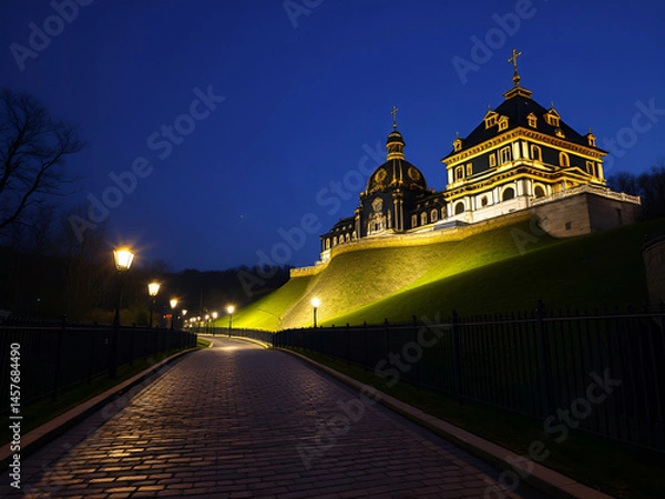 Obraz palace on a hill