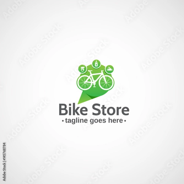 Obraz Bicycle Store emblem.