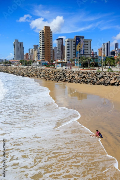 Obraz Praia de Iracema a partir da Ponte dos Ingleses, Fortaleza