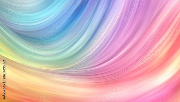 Fototapeta Soft pastel abstract swirl pattern with smooth flowing colors