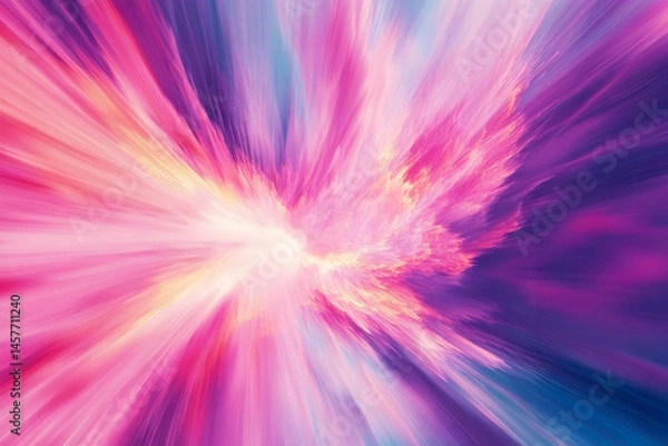 Fototapeta Vibrant, abstract design radiating outwards from a central point.