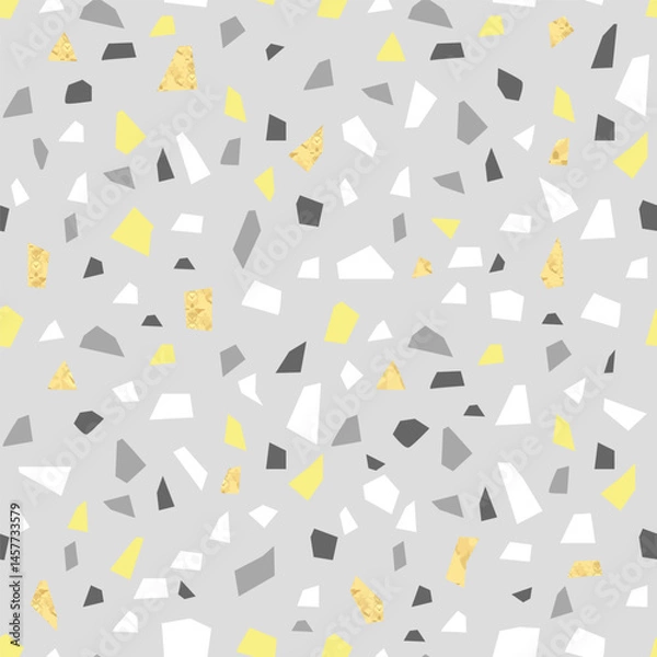 Fototapeta Ancient timeless Terrazzo Floor Seamless Pattern