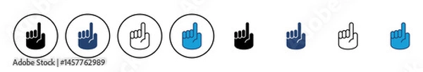 Obraz Hand icon vector. hand vector icon, palm