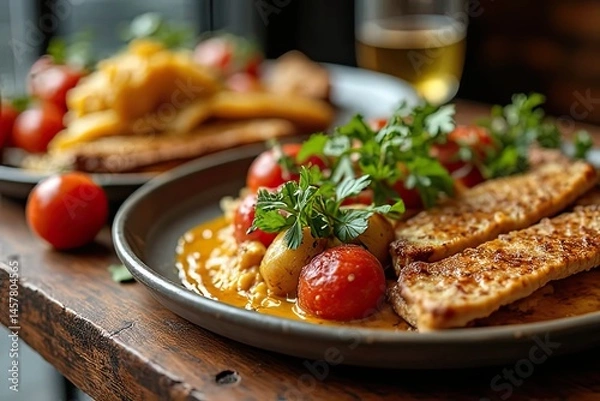 Fototapeta France's Culinary Wonders through Food Photos