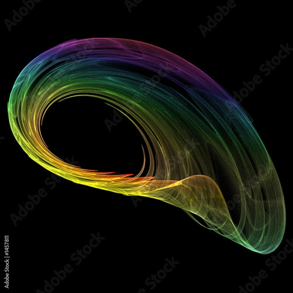 Obraz abstract rainbow fractal
