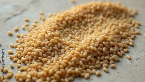 Obraz Golden Spanish Rice Swirl on Limestone Surface