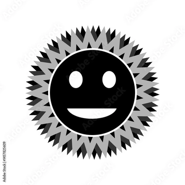 Obraz Sun icon on white background. Vector illustration.