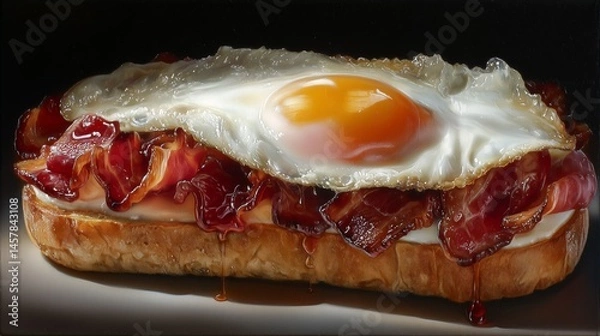 Obraz fried egg and bacon