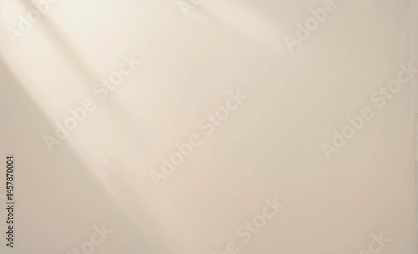 Fototapeta Light and shadow on a plain wall creating a soft abstract background. Premium background designs for wallpaper, banners and posters.