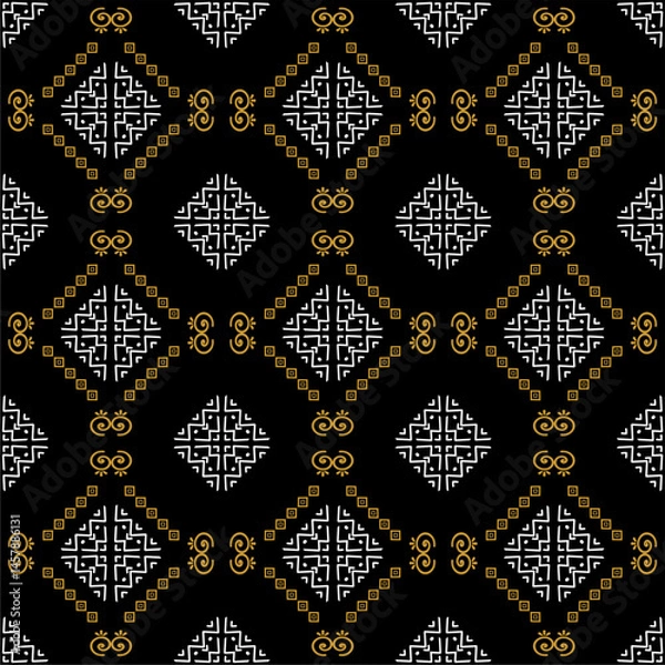 Obraz Beautiful and elegant vector traditional ethnic pattern.