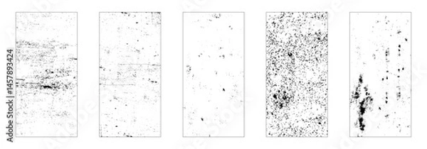 Obraz Grunge Urban Backgrounds set textures .Simply Place grungy textured overlay over any Object to Create grunge.